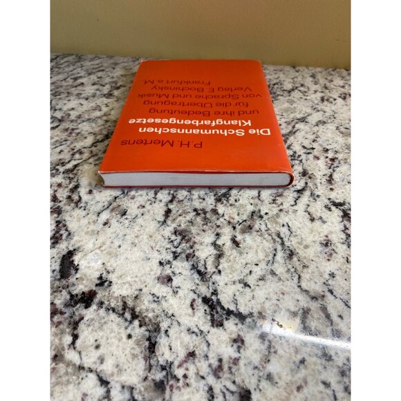 Die Schumannnschen Klangfarbengesetze  By P.H. Mertens Hardcover 1975 - Picture 7 of 7